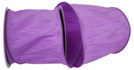 Load image into Gallery viewer, Extra-wide Florist Basics Dupioni Supreme Wired Edge Ribbon in vibrant Violet, 4 inches wide by 10 yards, designed for oversized bows, tree toppers, luxury gift packaging, and event décor.