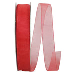 Load image into Gallery viewer, Chiffon Mono Sheer Ribbon -- Watermelon Color --- Various Sizes