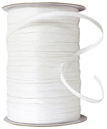 Load image into Gallery viewer, Premium - Matte Finish Raffia Ribbon --- 1/4in x 100 yards --- White Color