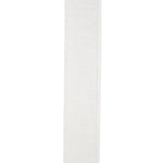 Load image into Gallery viewer, Reverse close-up of the Florist Basics White Dupioni ribbon displaying its durable woven polyester construction and reinforced wired edge.
