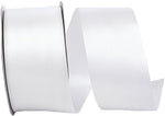 Load image into Gallery viewer, Double Face Satin Ribbon -- White Color --- Various Sizes