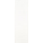 Load image into Gallery viewer, Back side of the 2½-inch Florist Basics Dupioni Supreme ribbon in White displaying the woven polyester backing and reinforced wired edge.