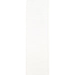 Load image into Gallery viewer, Back side of the 2½-inch Florist Basics Dupioni Supreme ribbon in White displaying the woven polyester backing and reinforced wired edge.