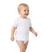 Load image into Gallery viewer, Baby Fine Jersey T-shirt - 100% Cotton - White
