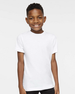 Load image into Gallery viewer, Youth Cotton Fine Jersey T-Shirt -- White