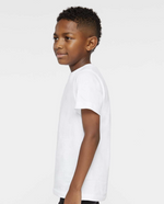 Load image into Gallery viewer, Youth Cotton Fine Jersey T-Shirt -- White