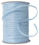 Load image into Gallery viewer, Premium - Matte Finish Raffia Ribbon --- 1/4in x 100 yards --- Williamsburg Blue Color