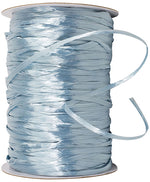 Load image into Gallery viewer, Premium - Pearl Finish Raffia Ribbon --- 1/4in x 100 yards --- Williamsburg Blue Color