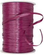 Load image into Gallery viewer, Premium - Matte Finish Raffia Ribbon --- 1/4in x 100 yards --- Wine Color