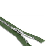 Load image into Gallery viewer, One Way -- YKK® #10 --- Aluminum Jacket Zipper -- Various Sizes