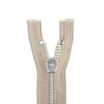 Load image into Gallery viewer, One Way -- YKK® #10 --- Aluminum Jacket Zipper -- Various Sizes