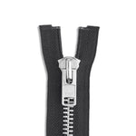 Load image into Gallery viewer, One Way -- YKK® #10 --- Aluminum Jacket Zipper -- Various Sizes