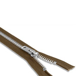 Load image into Gallery viewer, One Way -- YKK® #10 --- Aluminum Jacket Zipper -- Various Sizes