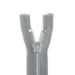 Load image into Gallery viewer, One Way -- YKK® #10 --- Aluminum Jacket Zipper -- Various Sizes