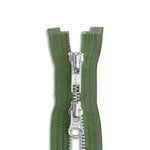 Load image into Gallery viewer, Two Way -- YKK® #5 --- Aluminum Jacket Zipper -- Various Sizes