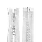 Load image into Gallery viewer, Two Way -- YKK® #5 --- Aluminum Jacket Zipper -- Various Sizes