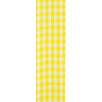 Load image into Gallery viewer, Easter Ribbons -- Great Gingham Wire Edge Ribbon -- Yellow Color -- Various Sizes
