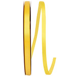 Load image into Gallery viewer, Double Face Satin Ribbon -- Yellow Gold Color --- Various Sizes