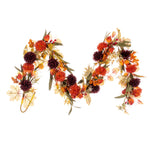 Load image into Gallery viewer, 5 Ft. --- Orange / Burgundy - Artificial Mixed Mum, Chinese Lantern, and Berry Garland by Vickerman®