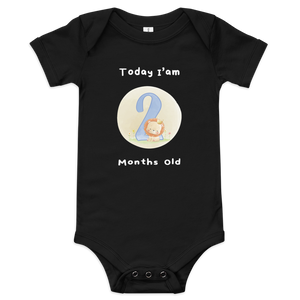 Today, I am 2-Months Old --- Baby Short Sleeve Onesie / Bodysuit, Various Colors