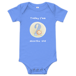Load image into Gallery viewer, Today, I am 2-Months Old --- Baby Short Sleeve Onesie / Bodysuit, Various Colors
