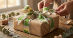 Load image into Gallery viewer, Cactus With Flowers Linen Wired Edge Ribbon -- 2-1/2 Inch x 10 Yards