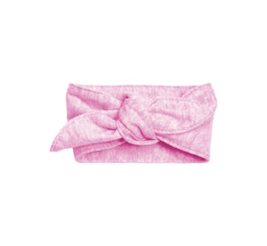 Baby Headband, Polyester Cotton Blend (Pink Heather)