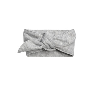Baby Headband, Polyester Cotton Blend (Heather Gray)