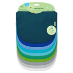 Load image into Gallery viewer, Embroidery Blanks, Stay - Dry Bibs (10 pack), Blue Colors Set by Green Sprouts