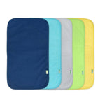 Load image into Gallery viewer, Embroidery Blanks, Stay - Dry Burp pads (5 packs), Blue-Gray-Green Colors by Green Sprouts