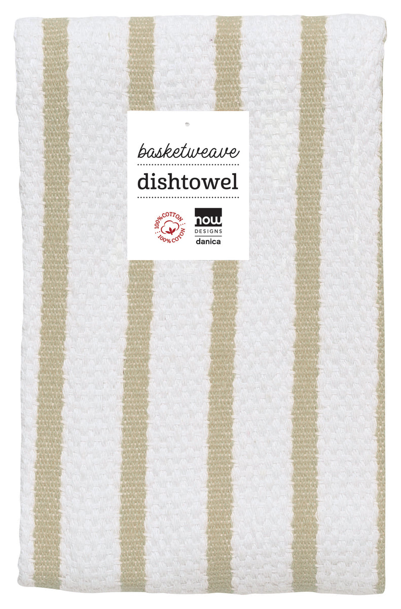 Now Designs Basketweave Dishtowel - Sandstone