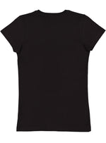 Load image into Gallery viewer, Ladies (Junior) Fitted - Crew Neck -- Fine Jersey T-shirt -- 100% Cotton -- Black Color