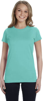 Load image into Gallery viewer, Ladies (Junior) Fitted - Crew Neck -- Fine Jersey T-shirt -- 100% Cotton -- Caribbean Color