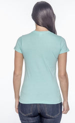Load image into Gallery viewer, Ladies (Junior) Fitted - Crew Neck -- Fine Jersey T-shirt -- 100% Cotton -- Chill Color
