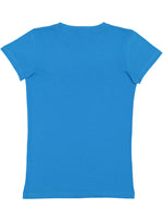 Load image into Gallery viewer, Ladies (Junior) Fitted - Crew Neck -- Fine Jersey T-shirt -- 100% Cotton -- Cobalt Color
