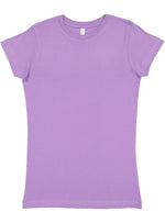 Load image into Gallery viewer, Ladies (Junior) Fitted - Crew Neck -- Fine Jersey T-shirt -- 100% Cotton -- Lavender Color