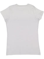 Load image into Gallery viewer, Ladies (Junior) Fitted - Crew Neck -- Fine Jersey T-shirt -- 100% Cotton -- Silver Color