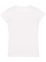 Load image into Gallery viewer, Ladies (Junior) Fitted - Crew Neck -- Fine Jersey T-shirt -- 100% Cotton -- White Color