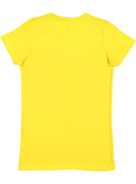 Load image into Gallery viewer, Ladies (Junior) Fitted - Crew Neck -- Fine Jersey T-shirt -- 100% Cotton -- Yellow Color