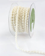 Load image into Gallery viewer, Mini Pom Pom Trim, 30 yards Roll -- Width: 3/8" (10mm), Various Colors