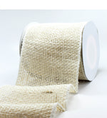 Load image into Gallery viewer, 4 Inch, Classic 100% Jute Burlap Ribbon with Wired Edge, 10 yards