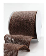 Load image into Gallery viewer, 4 Inch, Classic 100% Jute Burlap Ribbon with Wired Edge, 10 yards