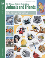 Load image into Gallery viewer, 50 Cross Stitch Quickies Animals & Friends Book - Leisure Arts