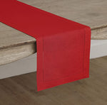 Load image into Gallery viewer, Red Hemstitch Table Linen Collection, 100% Linen