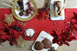 Load image into Gallery viewer, Red Hemstitch Table Linen Collection, 100% Linen