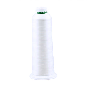 White Color, Aerolock Premium Serger Thread, Ref. 8010 by Madeira®