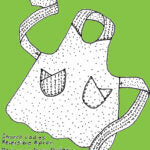 Load image into Gallery viewer, Church Ladies Apron Printed Pattern by Mari Mulari
