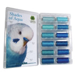 Load image into Gallery viewer, Aqua Shade Colors: 1,100-yards Mini Snap Cones, Polyneon #40, Machine Embroidery Thread Collection, 12 units/pack by MADEIRA