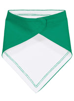 Load image into Gallery viewer, Baby Bandana Bib, 100% Cotton, Kelly - White