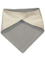 Load image into Gallery viewer, Baby Bandana Bib, 100% Cotton, Natural - Titanium